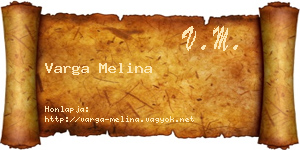 Varga Melina névjegykártya